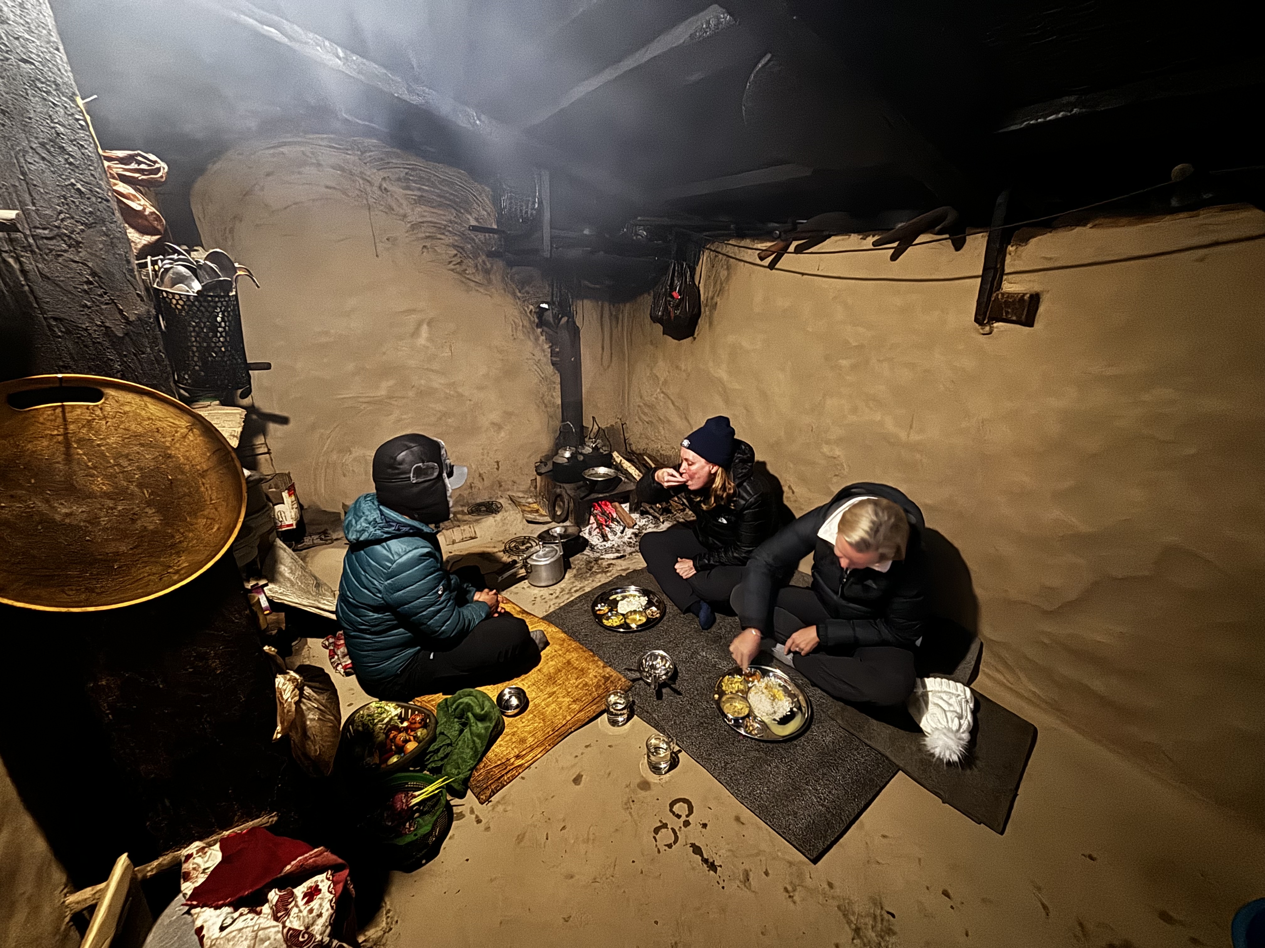 Traditional kitchen dining in Haljure homestay