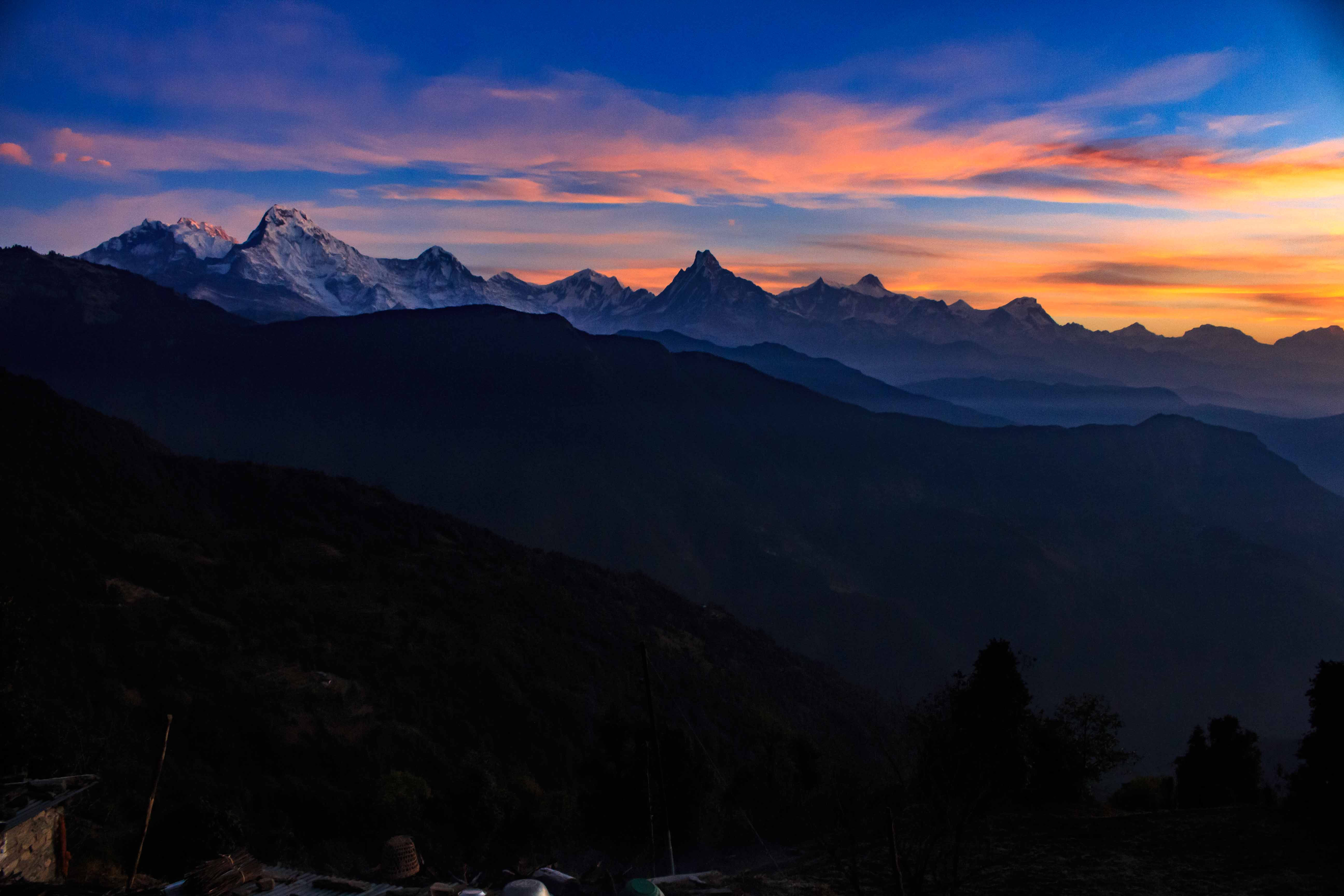 Annapurna range from Haljure